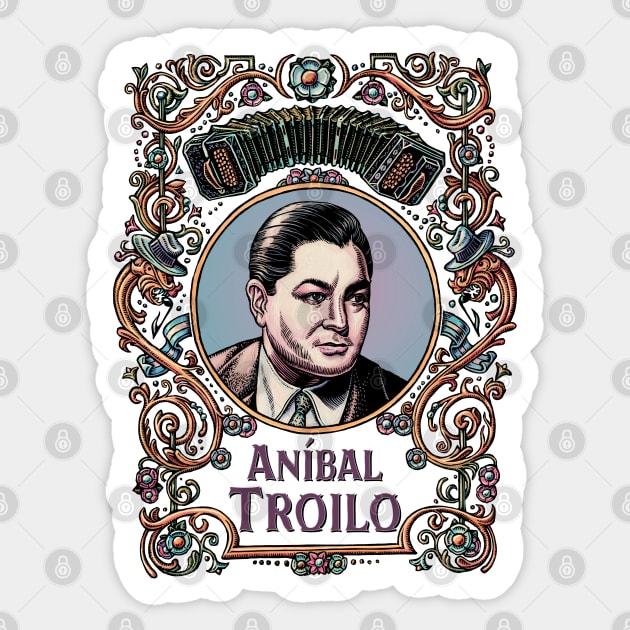 Anibal Troilo Sticker by Lisa Haney